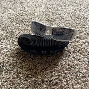 Oakley Gascan Sunglasses. Color: White. Gently Used